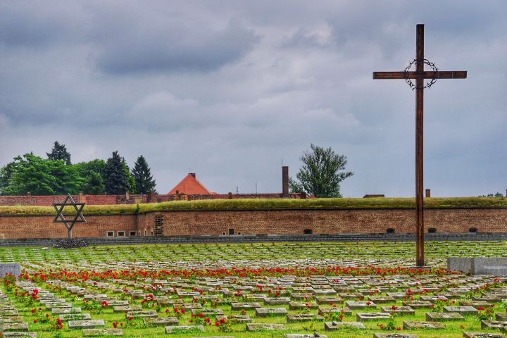 a Jewish memorial site inside the former concentration camp in Terezin