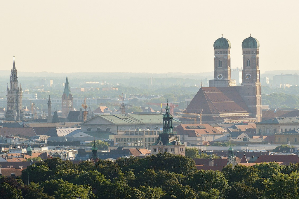 a panoramic view of Munich, one of Germany's largest cities and a perfect destination to catch a concert of Taylor Swift